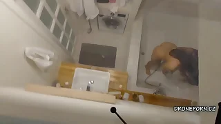 Spy cam hidden with reference to the shower vents fan